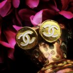 1960s Chanel Button Clip On Earrings