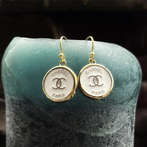 Authentic Chanel couture buttons transformed into one of a kind jewellery