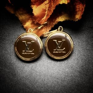 Vintage Louis Vuitton Button Earrings