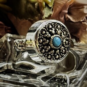 Boho Vintage Button Ring