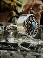Boho Vintage Button Ring