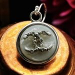 "Ava" Vintage Chanel Silver Crystal Button Earrings - Image 10