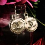 "Ava" Vintage Chanel Silver Crystal Button Earrings - Image 8