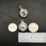 "Ava" Vintage Chanel Silver Crystal Button Earrings - Image 16