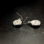 "Ava" Vintage Chanel Silver Crystal Button Earrings - Image 14