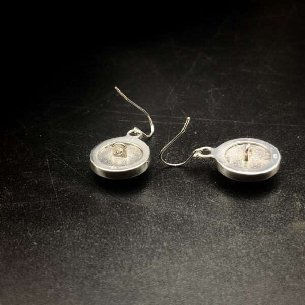 "Ava" Vintage Chanel Silver Crystal Button Earrings - Image 14