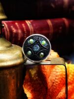 Antique Czech Black Glass Button Cuff Links - Image 5