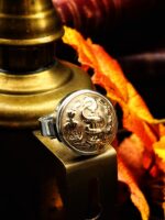 Antique French WW1 Medical Uniform Button Ring