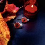 "Pascale" Red Gucci Bee Button Earrings - Image 3