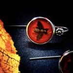 "Pascale" Red Gucci Bee Button Earrings - Image 9