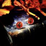 "Pascale" Red Gucci Bee Button Earrings - Image 4