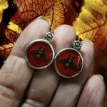 "Pascale" Red Gucci Bee Button Earrings - Image 6