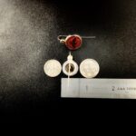 "Pascale" Red Gucci Bee Button Earrings - Image 12