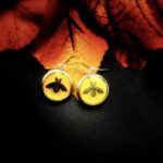 "Pascale" Yellow Vintage Gucci Bee Button Earrings