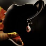 "Pascale" Pink Vintage Gucci Bee Button Earrings - Image 4