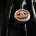 "Charlotte" Vintage Red Chanel Button Ring - Image 2