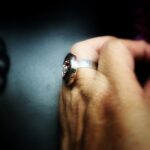 "Charlotte" Vintage Red Chanel Button Ring - Image 13