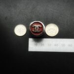 "Charlotte" Vintage Red Chanel Button Ring - Image 18