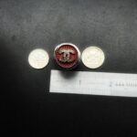 "Charlotte" Vintage Red Chanel Button Ring - Image 19