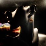 "Pascale" White Gold Vintage Gucci Bee Button Earrings - Image 8