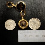 "Pascale" Black Gold Vintage Gucci Bee Button Earrings - Image 11