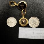 "Pascale" Black Gold Vintage Gucci Bee Button Earrings - Image 12