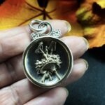 "Josephine" Antique Versailles Button Pendant - Image 9