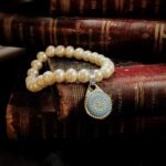 Vintage Chanel Button Charm Pearl Bracelet