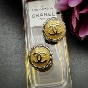 1960s Chanel Button Earrings