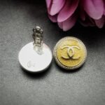 1960s Chanel Button Earrings