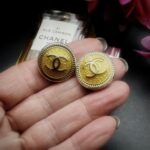 1960s Chanel Button Earrings