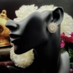 Vintage Chanel Diamond Button Clip On Earrings