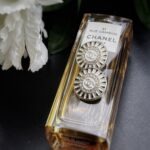 Vintage Chanel Diamond Button Clip On Earrings