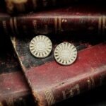Vintage Chanel Diamond Button Clip On Earrings