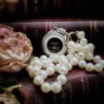 Vintage Black White Chanel Button Pendant