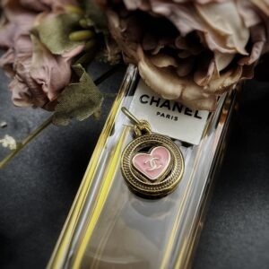 Pink Chanel Heart Pendant