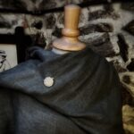 Vintage White Crystal Chanel Button Brooch