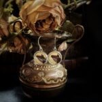 Antique Victorian Horse Button Earrings