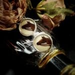 Antique Victorian Horse Button Earrings