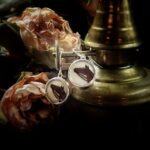 Antique Victorian Horse Button Earrings