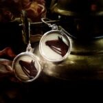 Antique Victorian Horse Button Earrings