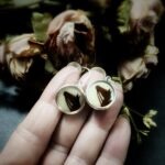 Antique Victorian Horse Button Earrings