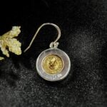 Antique Victorian Horse Button Earrings