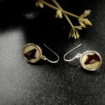 Antique Victorian Horse Button Earrings