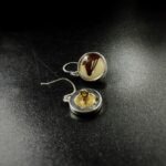 Antique Victorian Horse Button Earrings