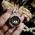 Vintage Chanel Elephant Button Pendant