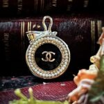 Vintage Chanel Pearl Crystal Pendant