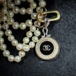 Vintage Chanel Pearl Crystal Pendant