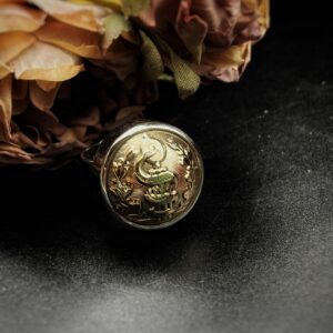 French WW1 Medical Military Uniform Button Ring