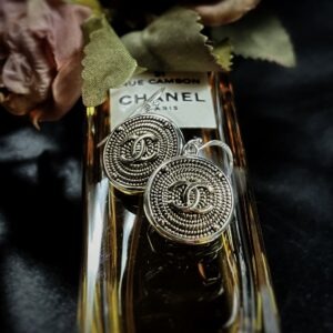 1940s Vintage Original Chanel Rope Button Earrings